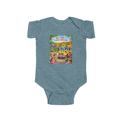 Lani™ Infant Fine Jersey Bodysuit – "Adventure Starts With Us!" Graphic
