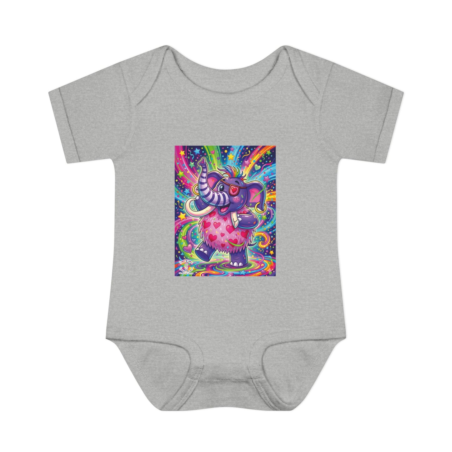 Piklez™ Infant Baby Rib Bodysuit – "Born to Celebrate!" Graphic | Smile Universe Collection