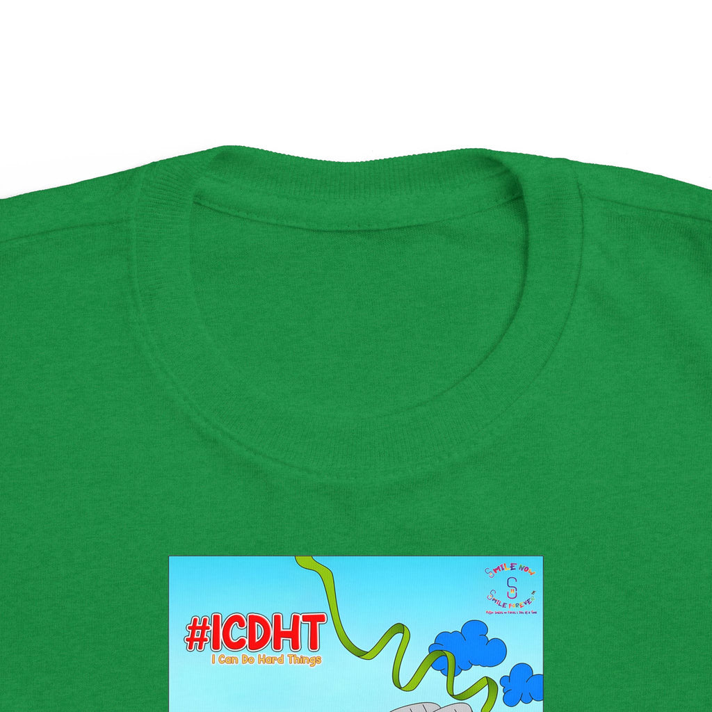 TuBz™ "I Can Do Hard Things" Toddler T-Shirt | Toddler's Fine Jersey Tee  - Positive Kids Graphic Tee