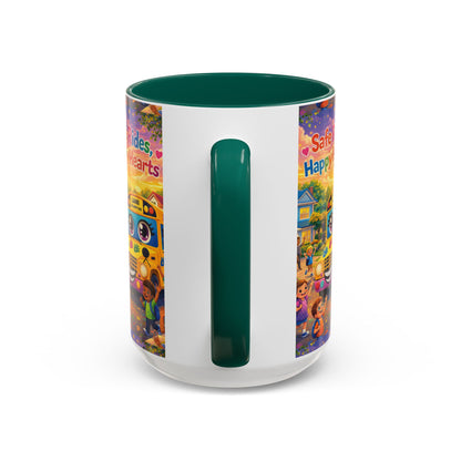 Lani™ Colorful Mug (11oz & 15oz) – "Safe Rides, Happy Hearts" Graphic