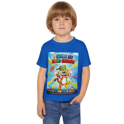 Potz™ Heavy Cotton™ Toddler T-Shirt – "I Guide My ADHD Energy!" Graphic Tee | Smile Universe Collection