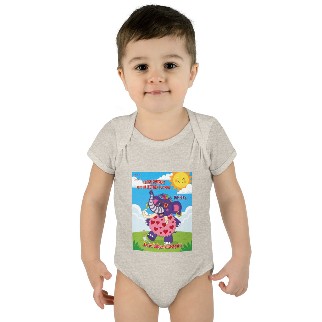 Piklez™ Infant Bodysuit – “Destined to Shine” Baby Outfit | Smile Universe Collection