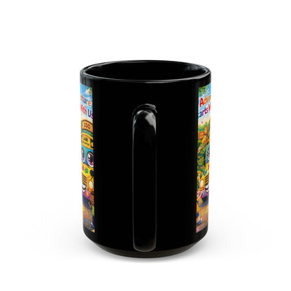 Lani™ Black Mug (11oz & 15oz) – "Adventure Starts With Us!" Graphic