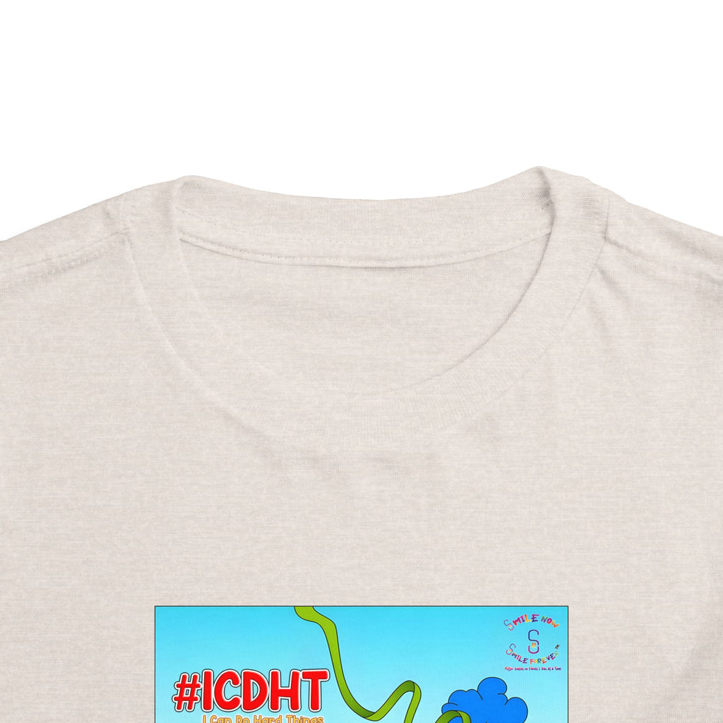 TuBz™ "I Can Do Hard Things" Toddler T-Shirt | Toddler Short Sleeve Tee  - Positive Kids Graphic Tee