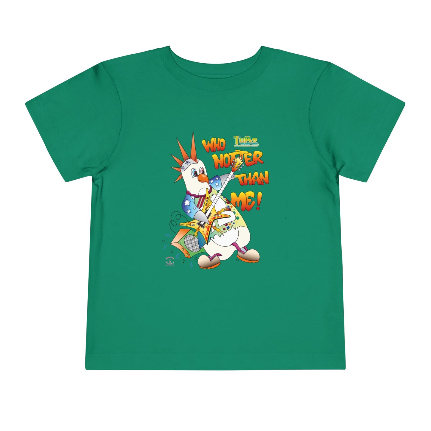 TuBz™ Rockstar Kids T-Shirt - "Who Hotter Than Me!" Graphic Tee | Smile Universe TuBz4Kidz Collection