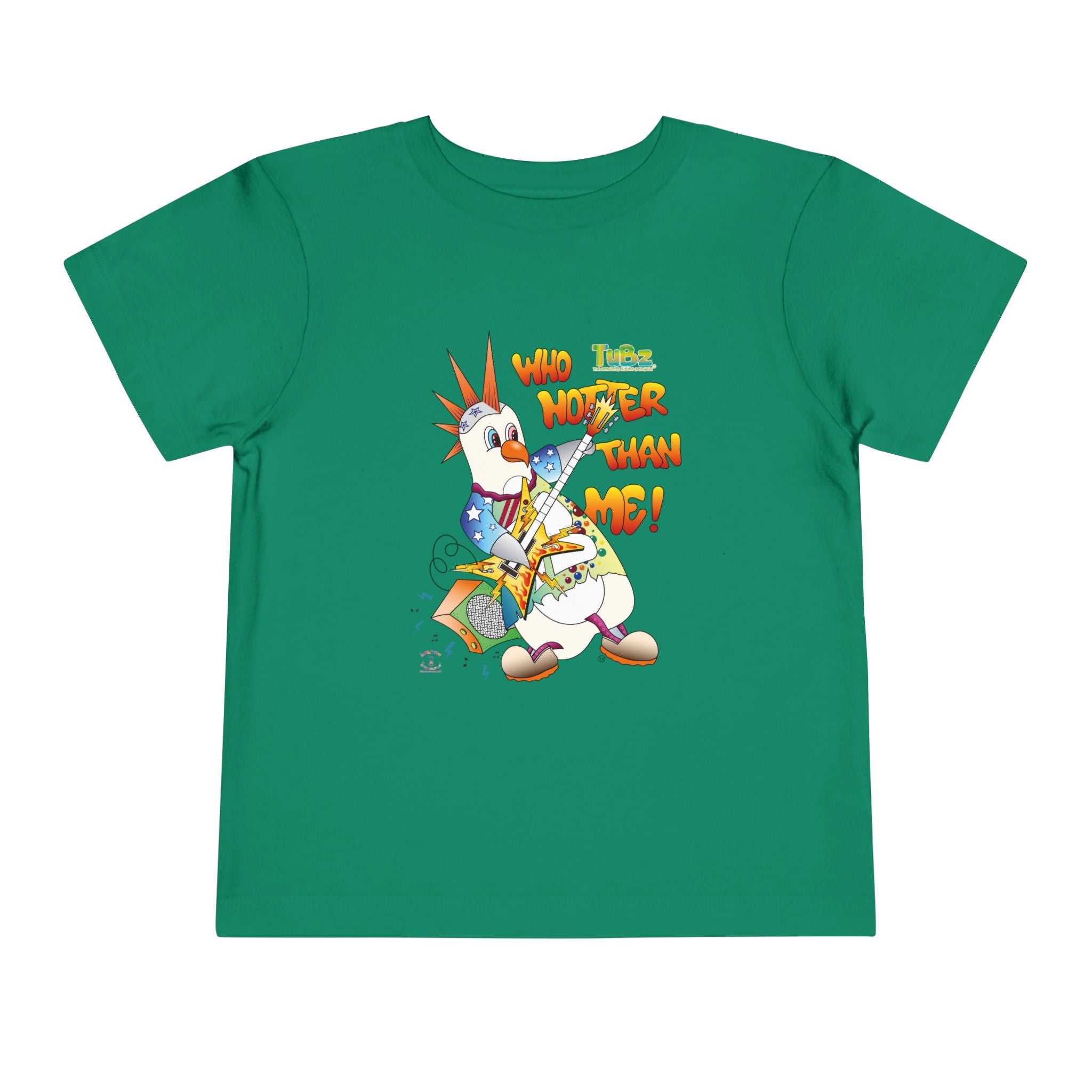 TuBz™ Rockstar Kids T-Shirt - "Who Hotter Than Me!" Graphic Tee | Smile Universe TuBz4Kidz Collection
