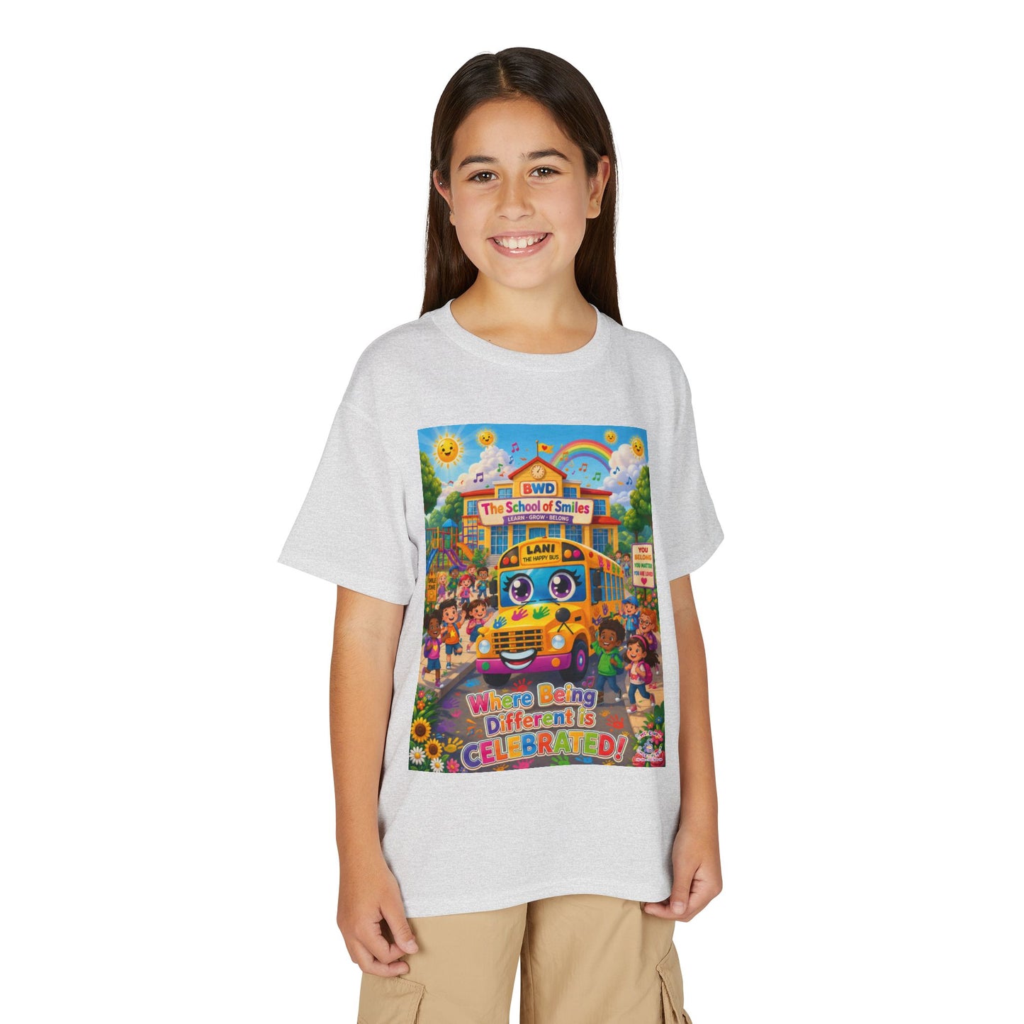 Lani™ Youth DryBlend® T-Shirt – "Where Being Different is CELEBRATED!" Graphic Shirt