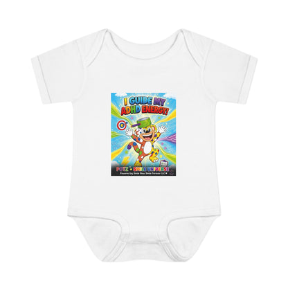 Potz™ Infant Baby Rib Bodysuit – "I Guide My ADHD Energy!" Graphic Onesie | Smile Universe Collection