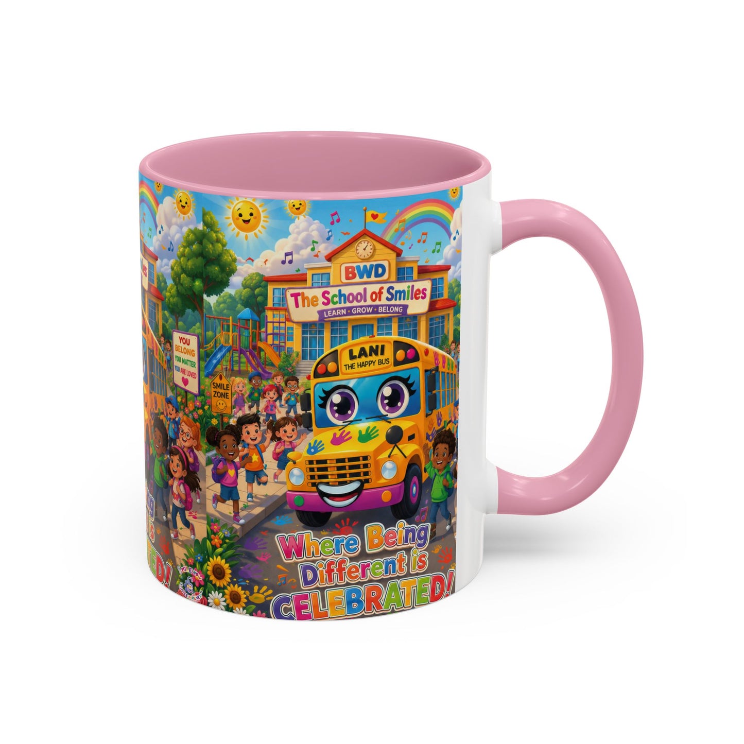 Lani™ Colorful Mug (11oz & 15oz) – "Where Being Different is CELEBRATED!" Graphic