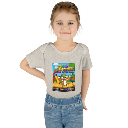 Potz™ Infant Baby Rib Bodysuit – "My ADHD Means Always Dreaming, Highly Determined" Graphic Onesie | Smile Universe Collection