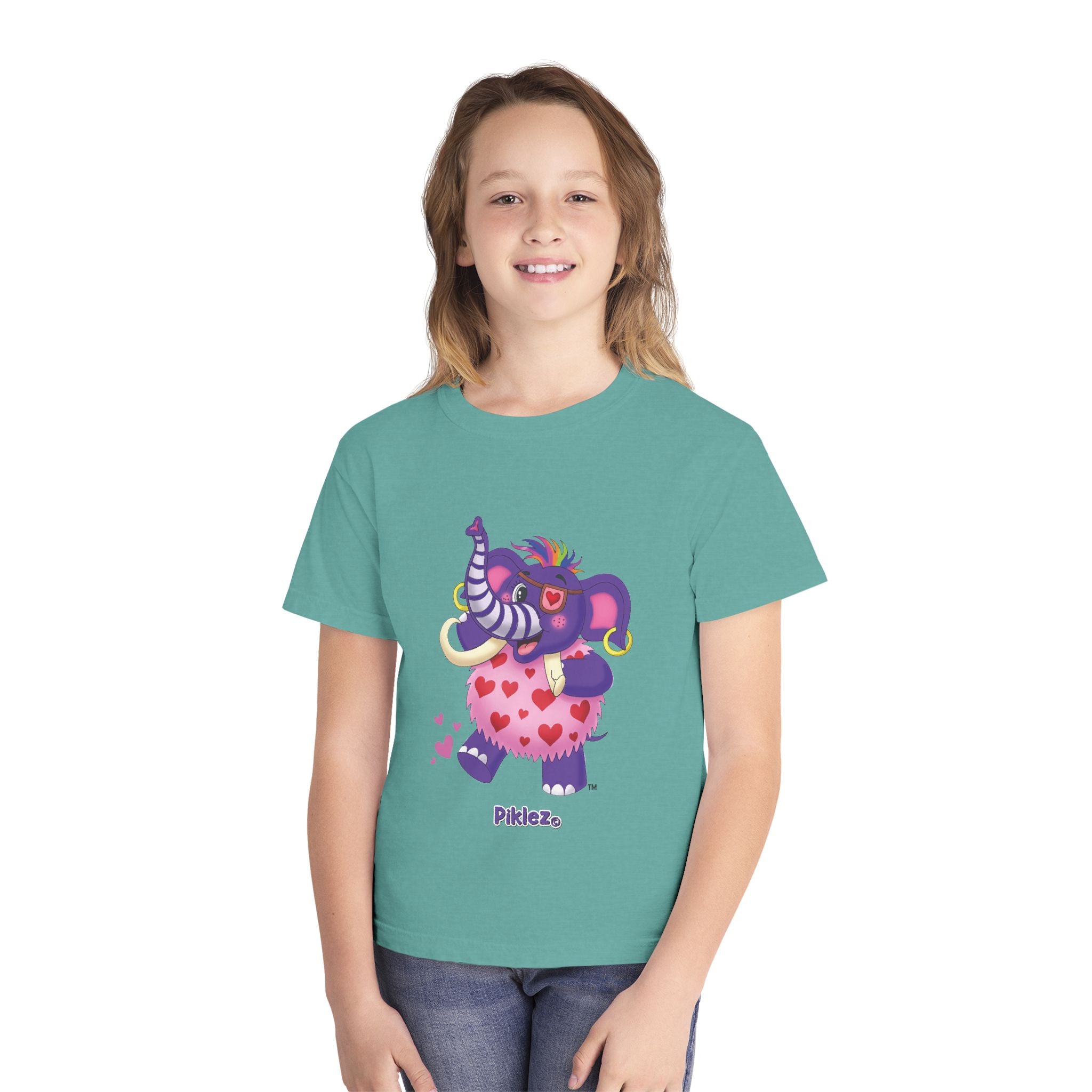 Piklez™ Youth Midweight Tee – "Full of Love!" Graphic Shirt | Smile Universe Collection