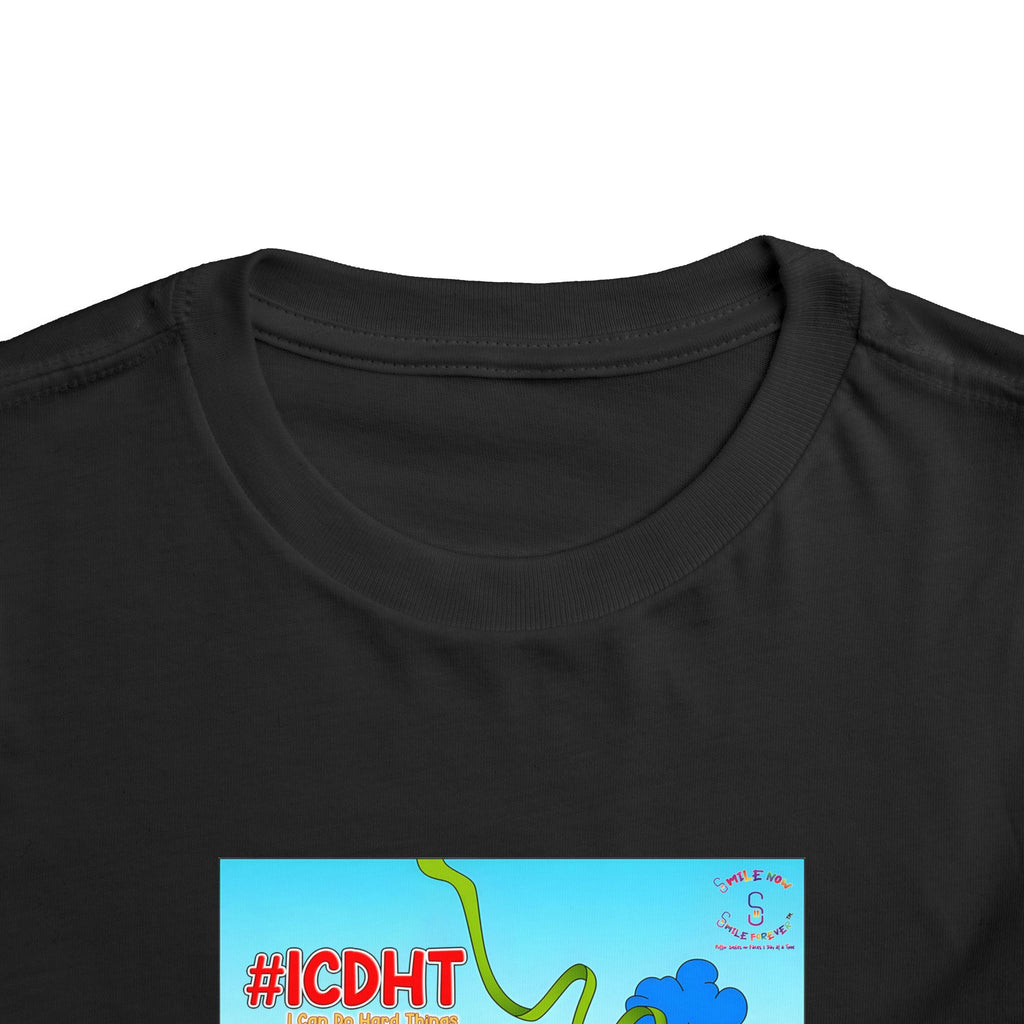TuBz™ "I Can Do Hard Things" Toddler T-Shirt | Toddler Short Sleeve Tee  - Positive Kids Graphic Tee
