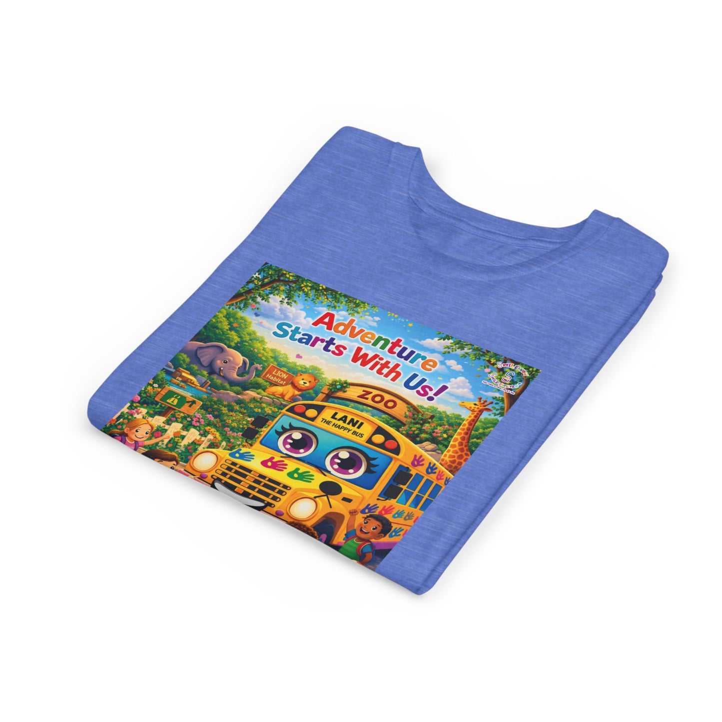 Lani™ Youth Short Sleeve Tee – "Adventure Starts With Us!" Graphic