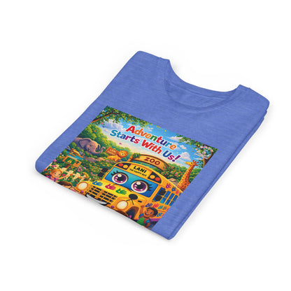 Lani™ Youth Short Sleeve Tee – "Adventure Starts With Us!" Graphic