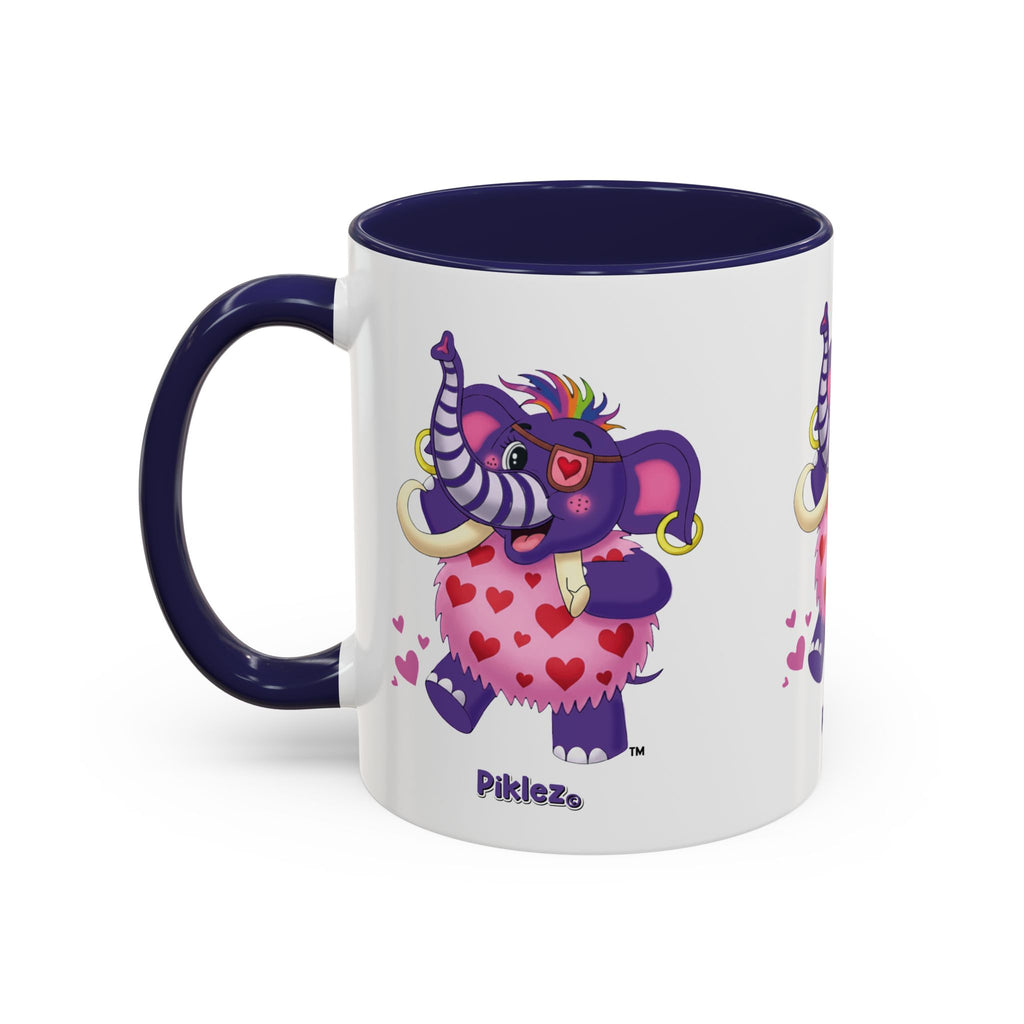 Piklez™ Accent Coffee Mug (11oz & 15oz) – "Full of Love!" Graphic | Smile Universe Collection