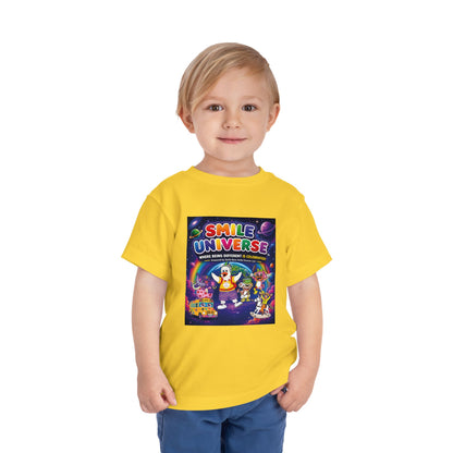 Smile Universe™ Toddler Short Sleeve Tee – "Where Being Different is CELEBRATED!" Graphic