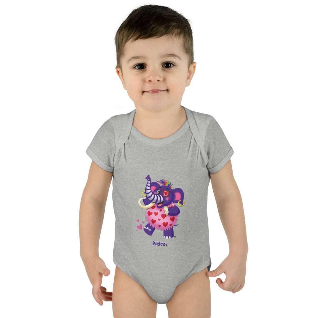Piklez™ Infant Baby Rib Bodysuit – "Full of Love!" Graphic | Smile Universe Collection