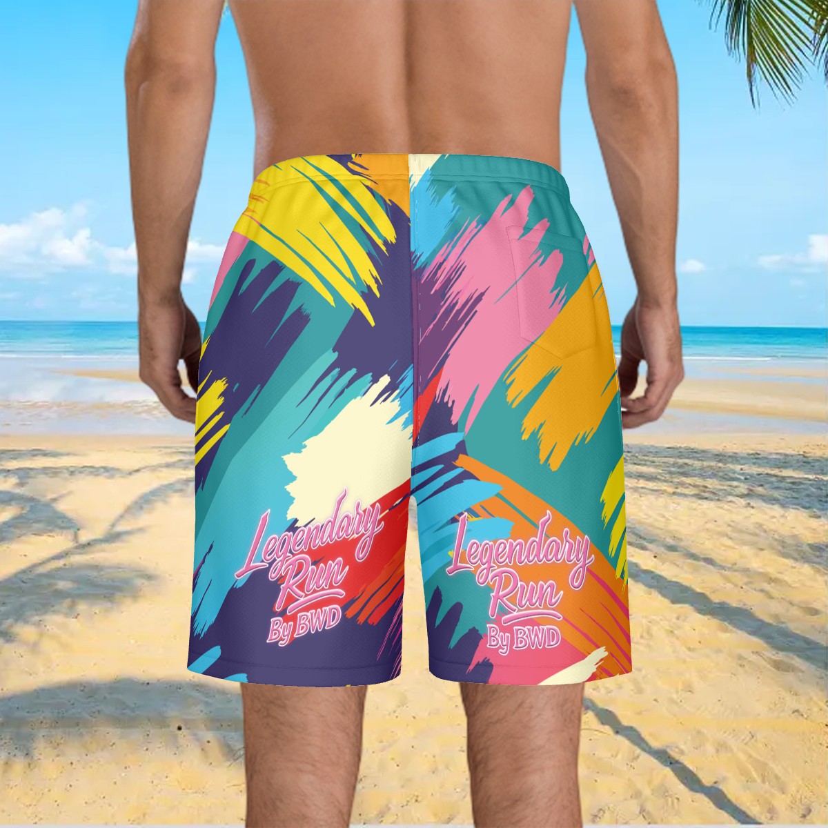 BWD Color Splash 1’s - Men’s AOP Streetwear Shorts (First Edition)