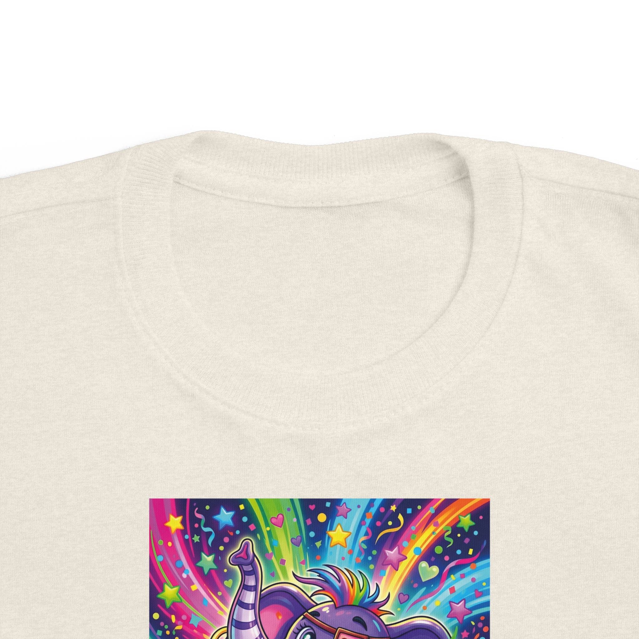 Piklez™ Toddler's Fine Jersey Tee – "Born to Celebrate!" Graphic Shirt | Smile Universe Collection