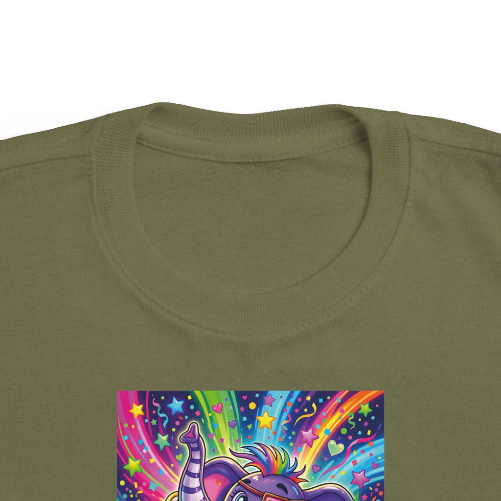 Piklez™ Toddler's Fine Jersey Tee – "Born to Celebrate!" Graphic Shirt | Smile Universe Collection