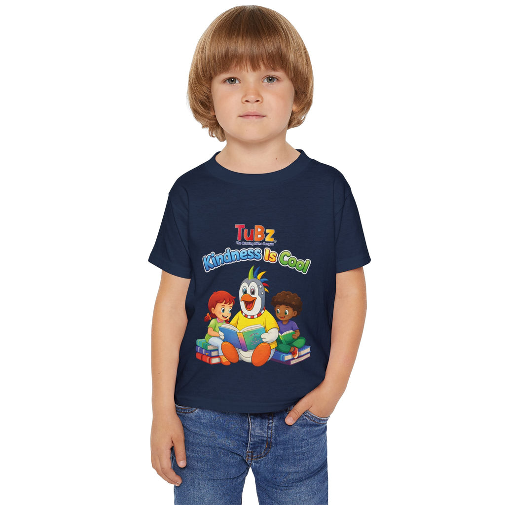 TuBz™ "Kindness Is Cool" Kids T-Shirt - Positive Message Graphic Tee | Smile Universe TuBz4Kidz