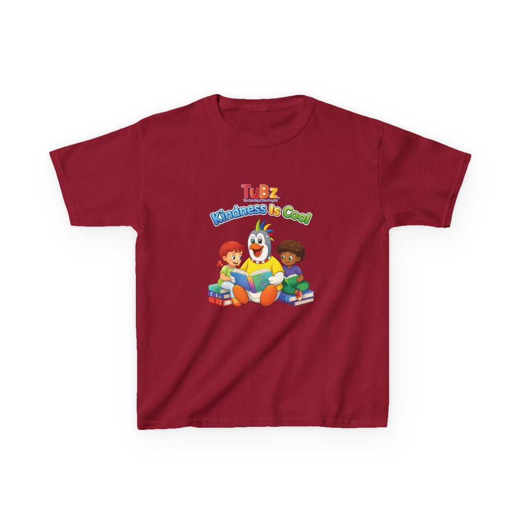 TuBz™ "Kindness Is Cool" Kids T-Shirt - Positive Message Graphic Tee | Smile Universe TuBz4Kidz