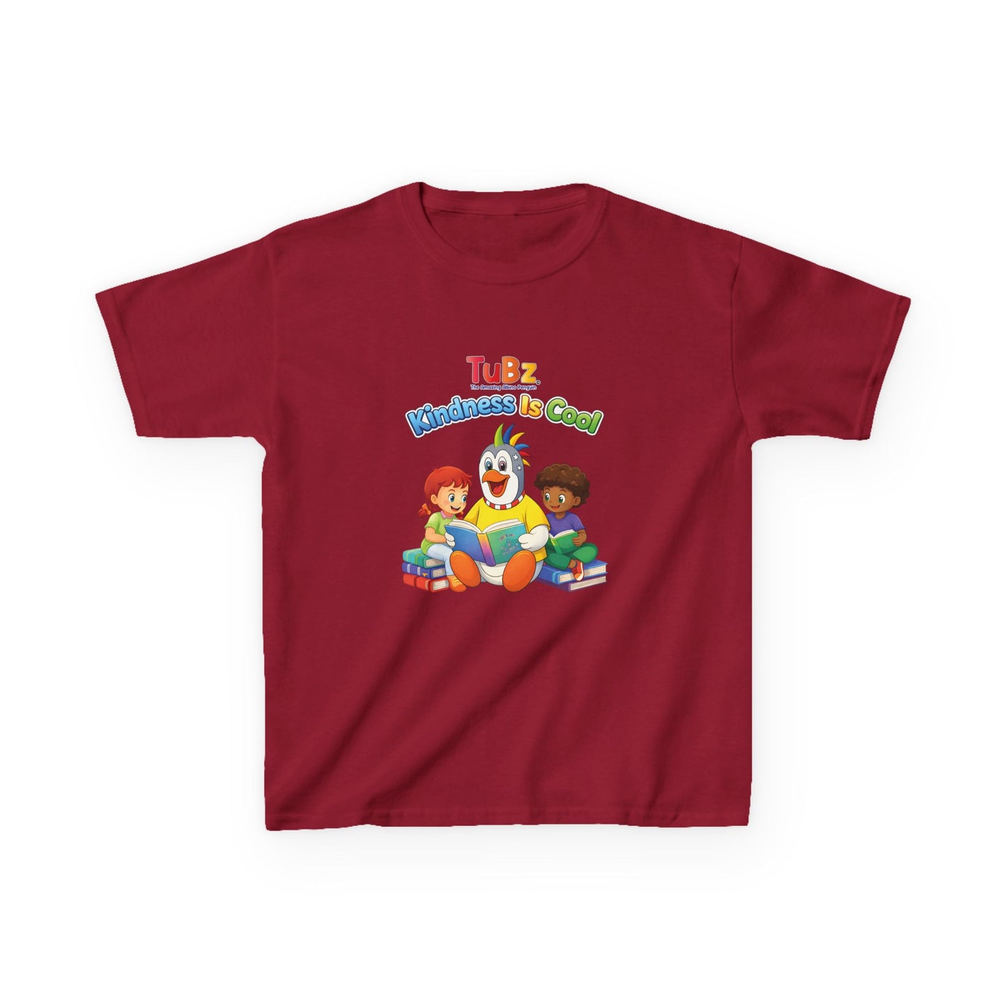 TuBz™ "Kindness Is Cool" Kids T-Shirt - Positive Message Graphic Tee | Smile Universe TuBz4Kidz