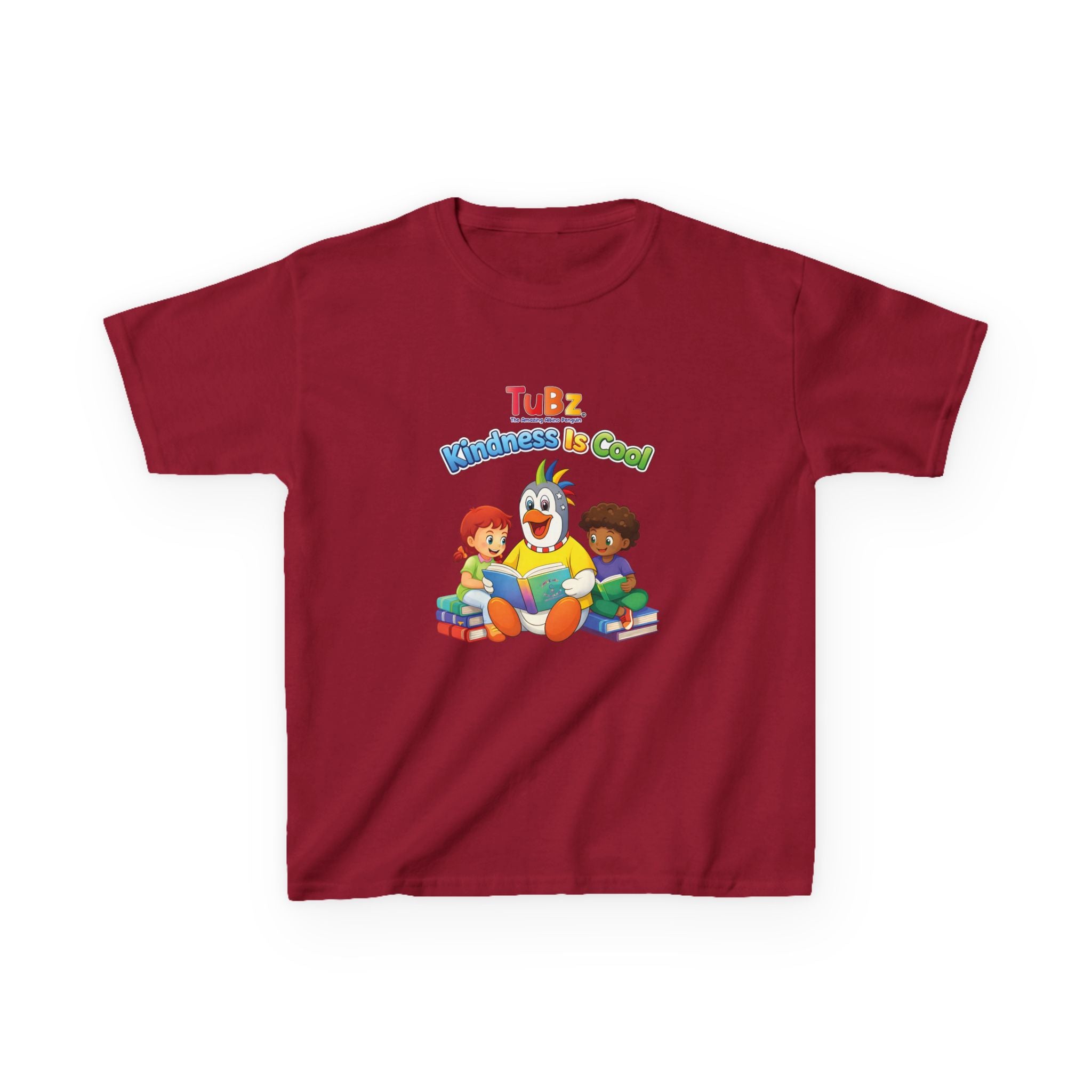 TuBz™ "Kindness Is Cool" Kids T-Shirt - Positive Message Graphic Tee | Smile Universe TuBz4Kidz
