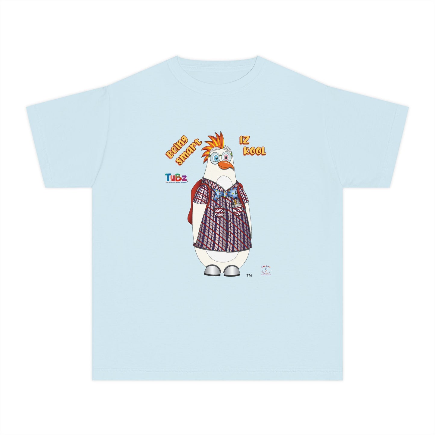 TuBz™ "Being Smart Iz Kool" Youth Graphic T-Shirt - Educational Kids Tee | TuBz4Kidz