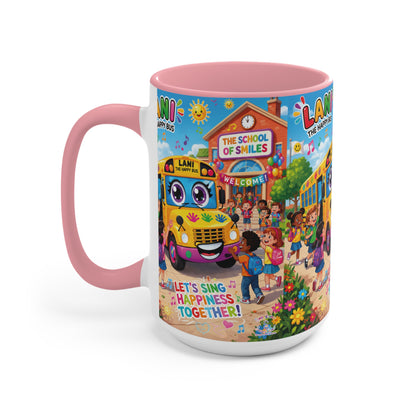Lani™ Accent Mug – "Let's Sing Happiness Together!" Graphic