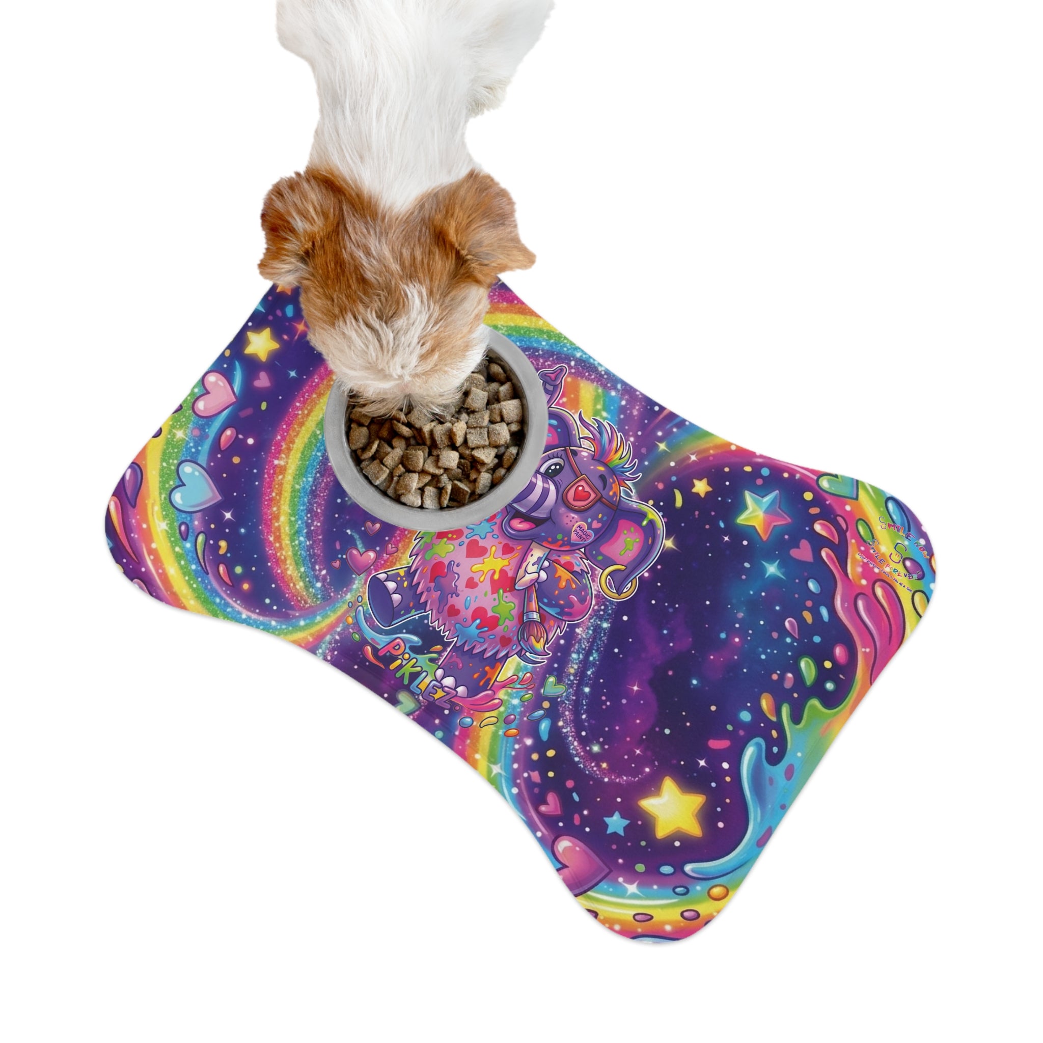 Piklez™ Pet Feeding Mat – "Magic Paint!" Graphic | Smile Universe Collection