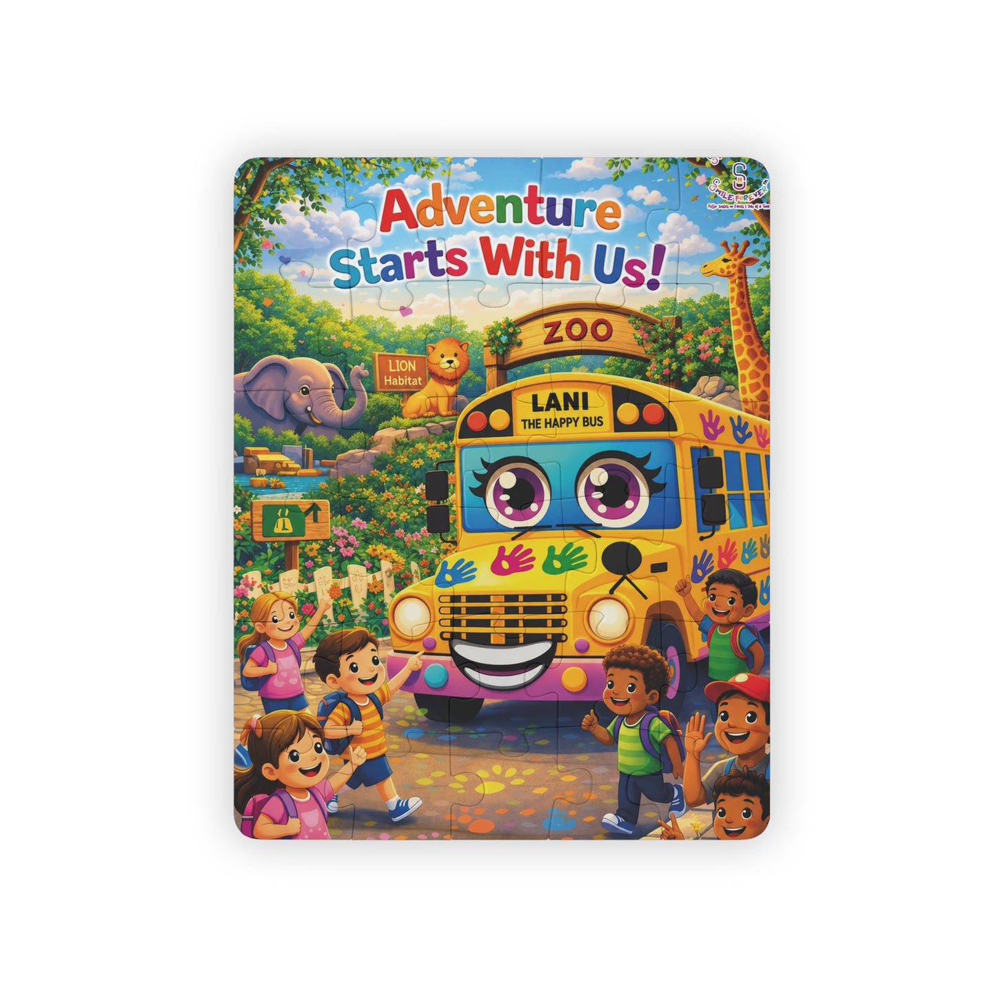 Lani™ Kids' Puzzle, 30-Piece – "Adventure Starts With Us!" Graphic