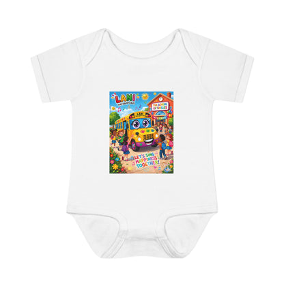 Lani™ Infant Baby Rib Bodysuit – "Let's Sing Happiness Together!" Graphic