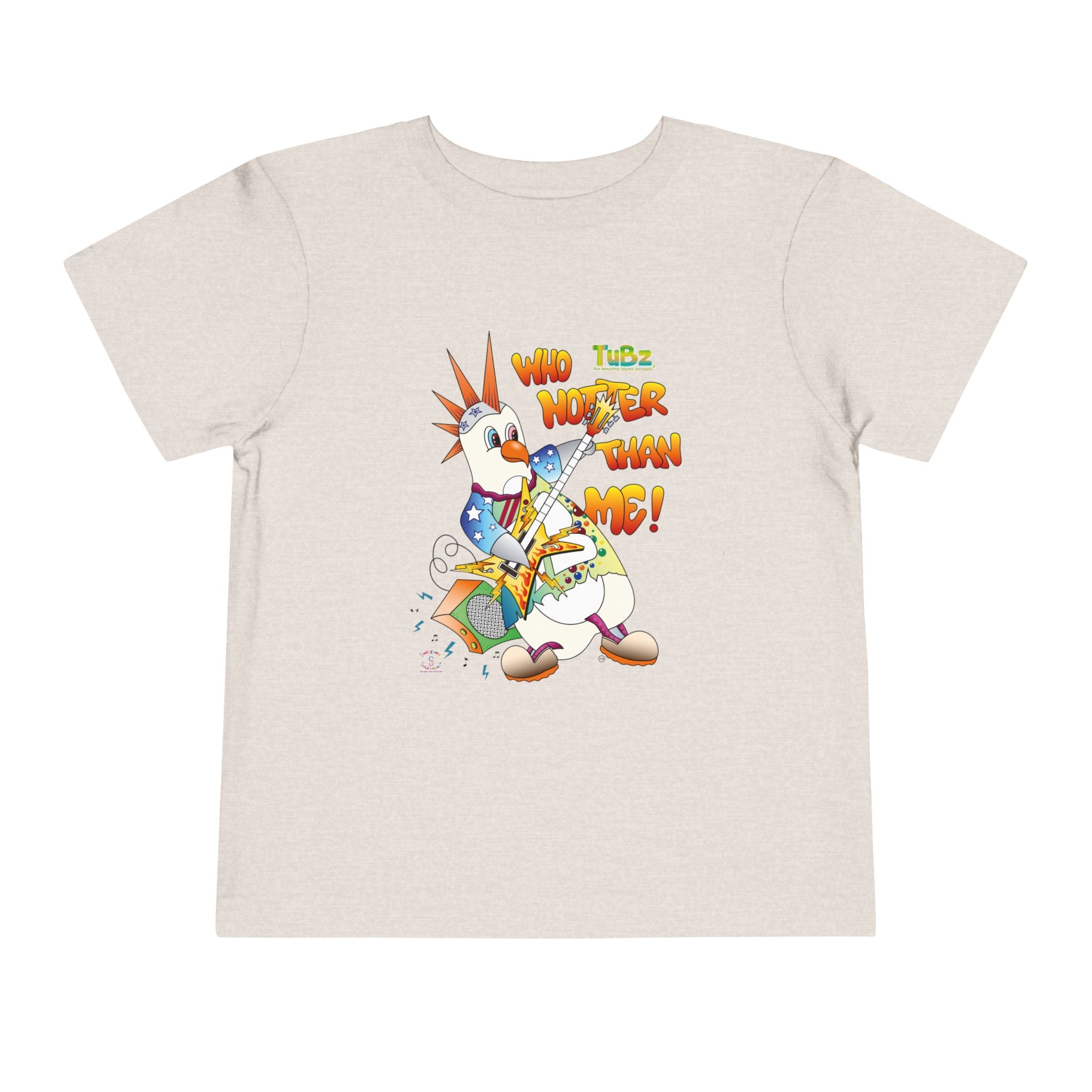 TuBz™ Rockstar Kids T-Shirt - "Who Hotter Than Me!" Graphic Tee | Smile Universe TuBz4Kidz Collection