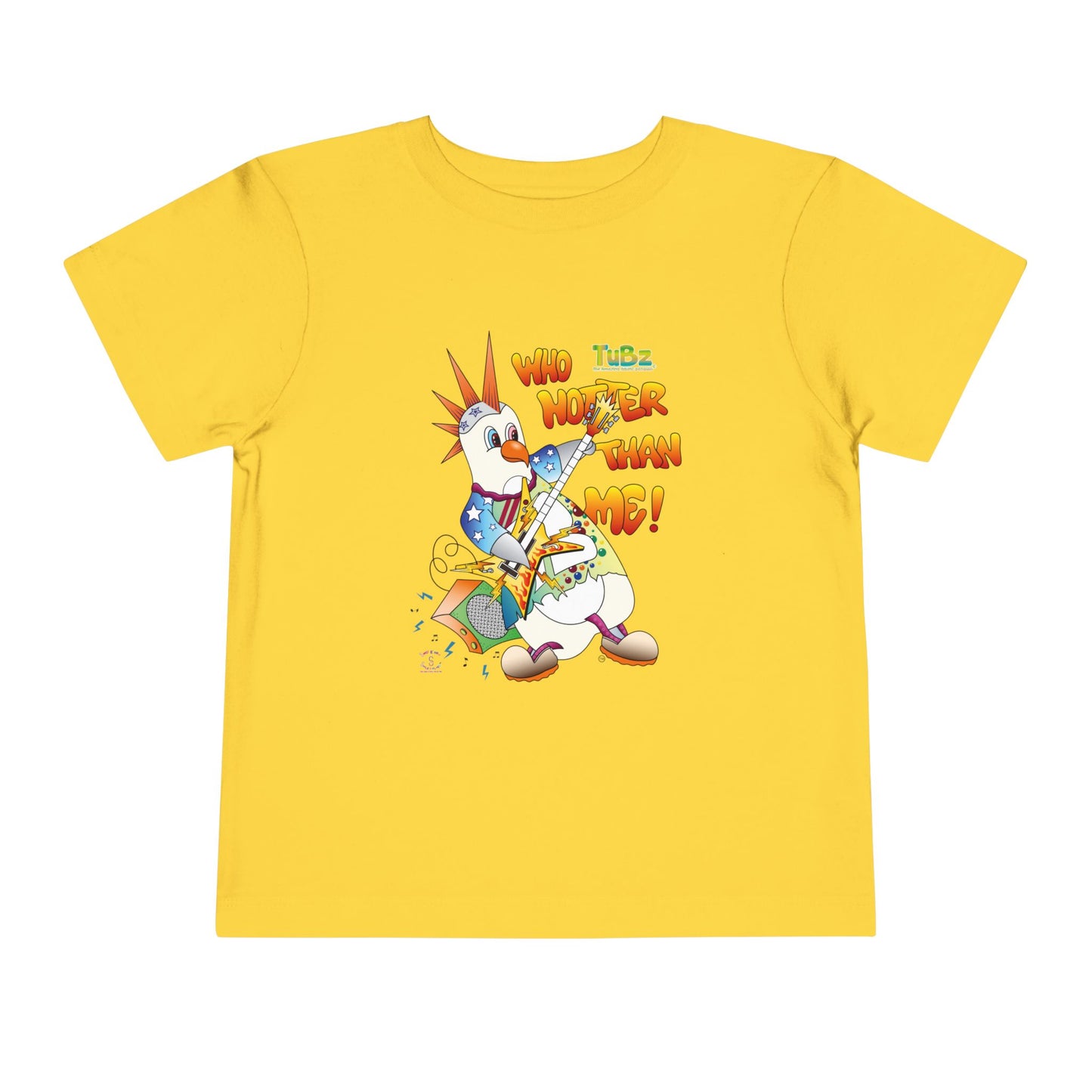 TuBz™ Rockstar Kids T-Shirt - "Who Hotter Than Me!" Graphic Tee | Smile Universe TuBz4Kidz Collection