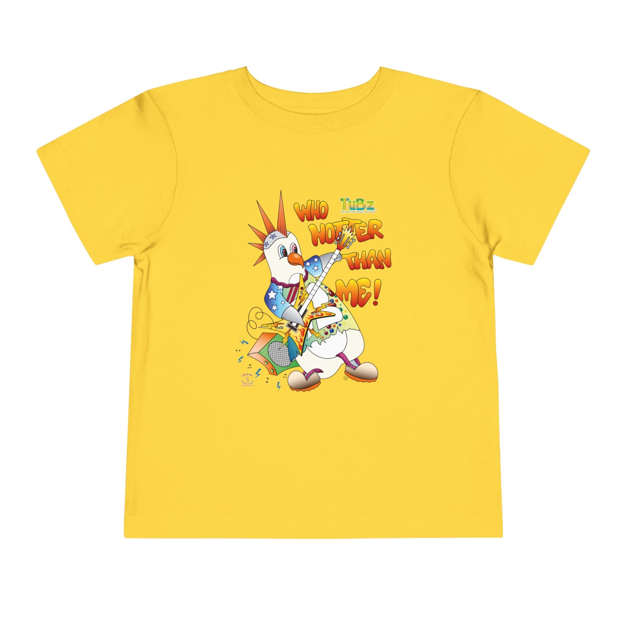 TuBz™ Rockstar Kids T-Shirt - "Who Hotter Than Me!" Graphic Tee | Smile Universe TuBz4Kidz Collection