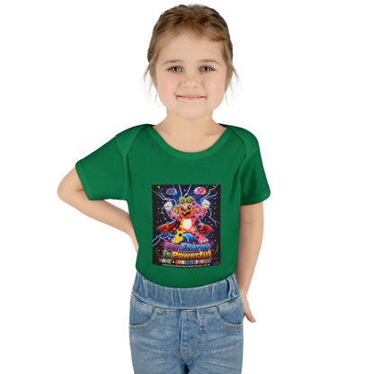 Panz™ Infant Baby Rib Bodysuit – "My Energy is Powerful" Graphic Onesie | Smile Universe Collection