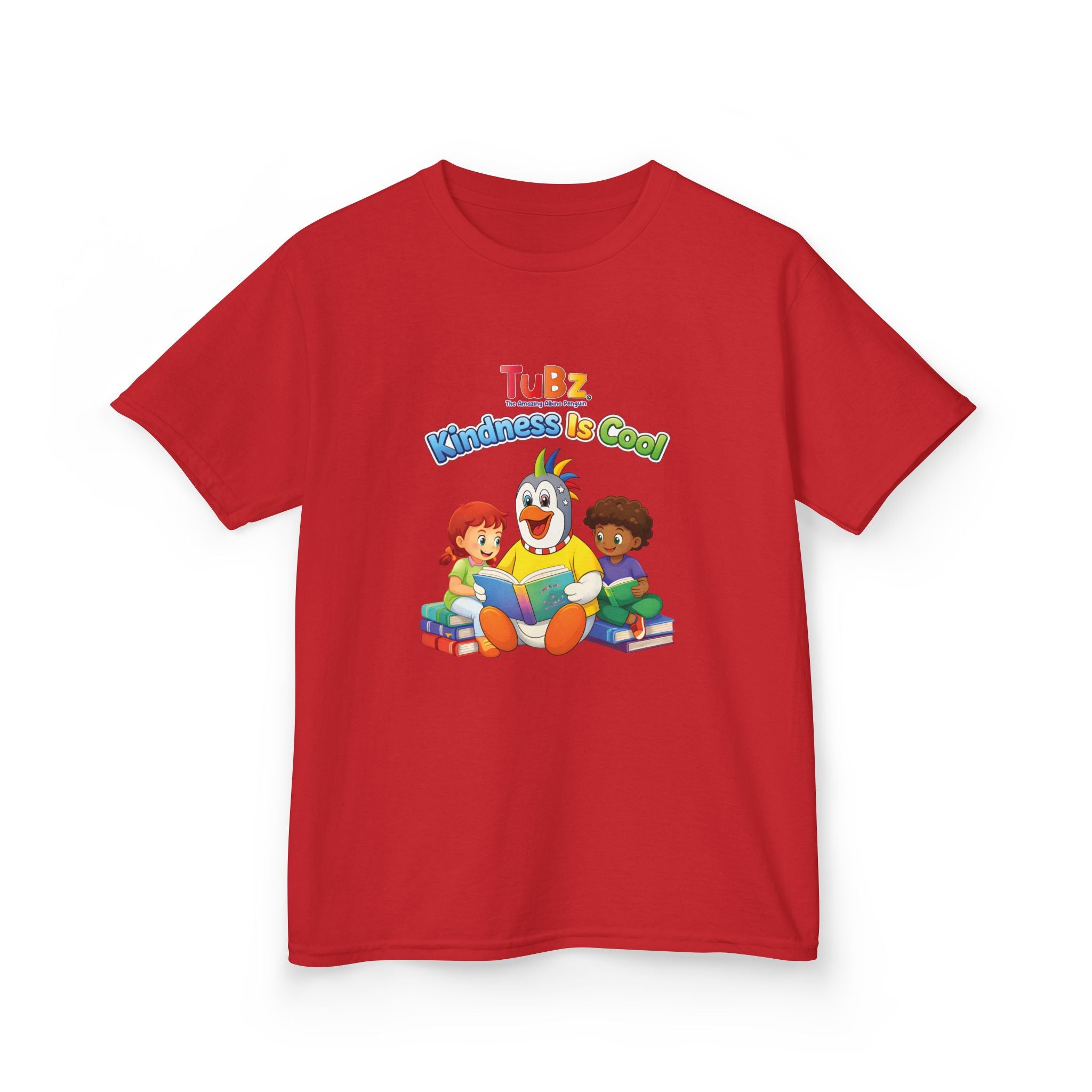 TuBz™ "Kindness Is Cool" Kids T-Shirt - Positive Message Graphic Tee | Smile Universe TuBz4Kidz