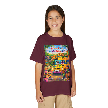 Lani™ Youth DryBlend® T-Shirt – "Adventure Starts With Us!" Graphic