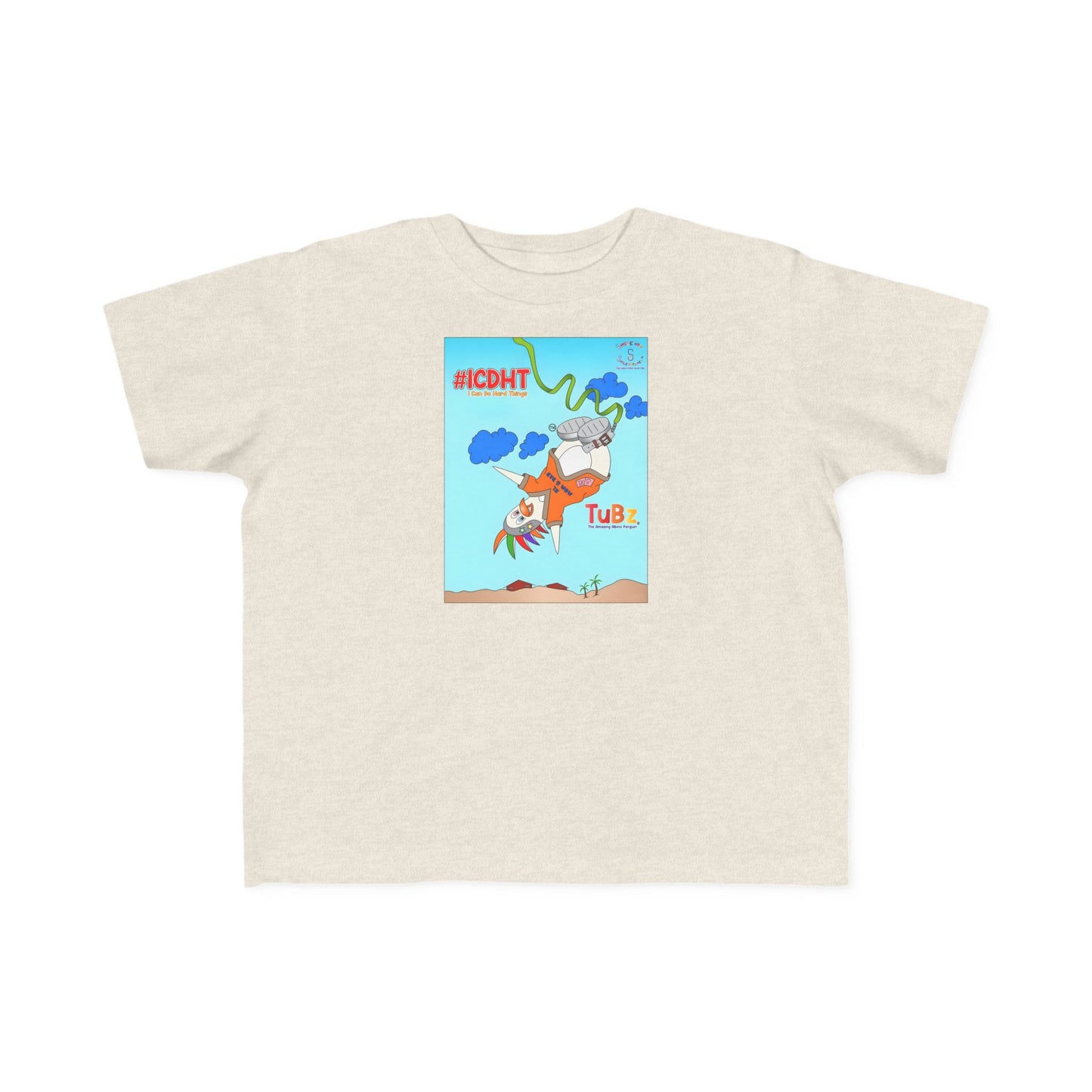 TuBz™ "I Can Do Hard Things" Toddler T-Shirt | Toddler's Fine Jersey Tee  - Positive Kids Graphic Tee