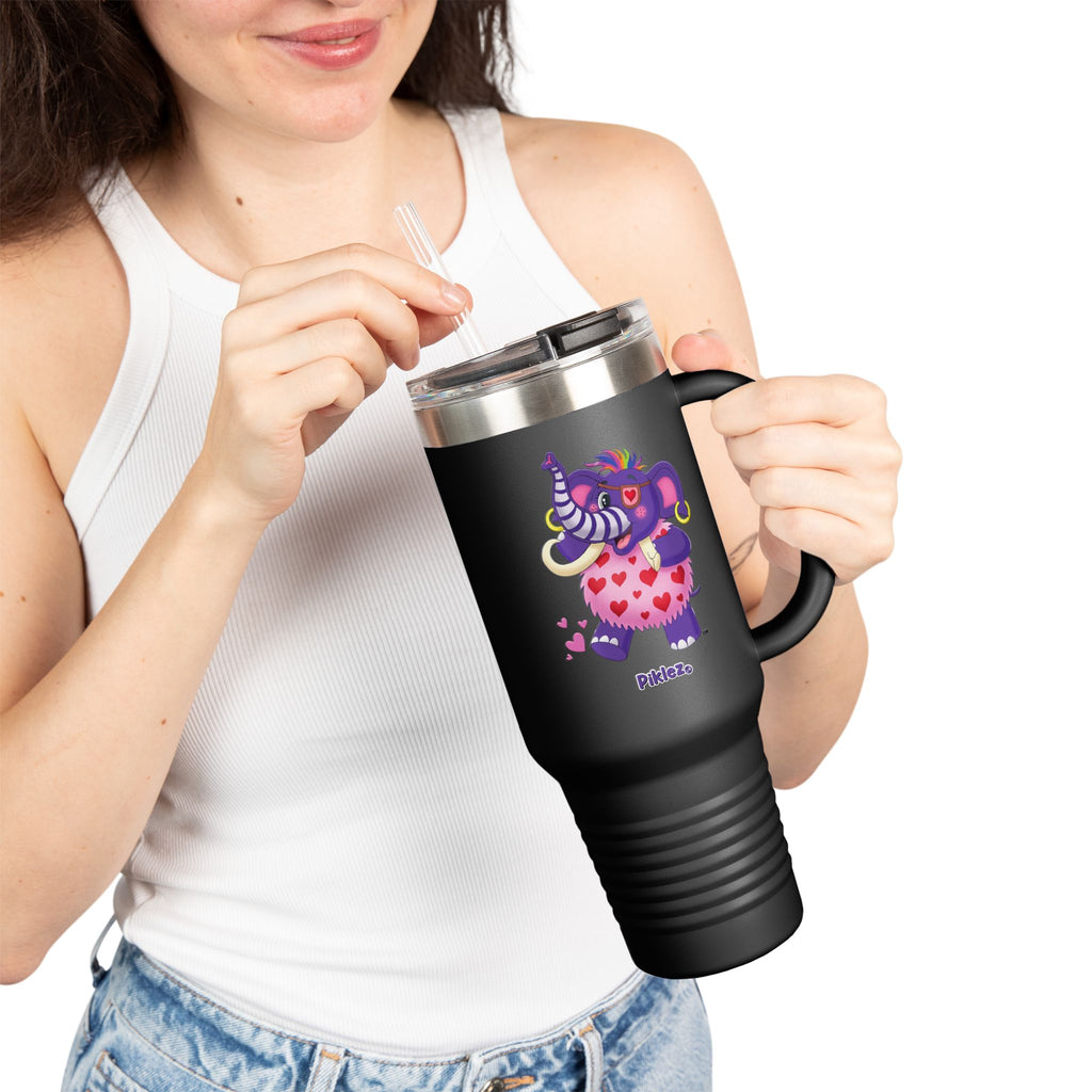 Piklez™ 40oz Insulated Travel Mug – "Full of Love!" Graphic | Smile Universe Collection
