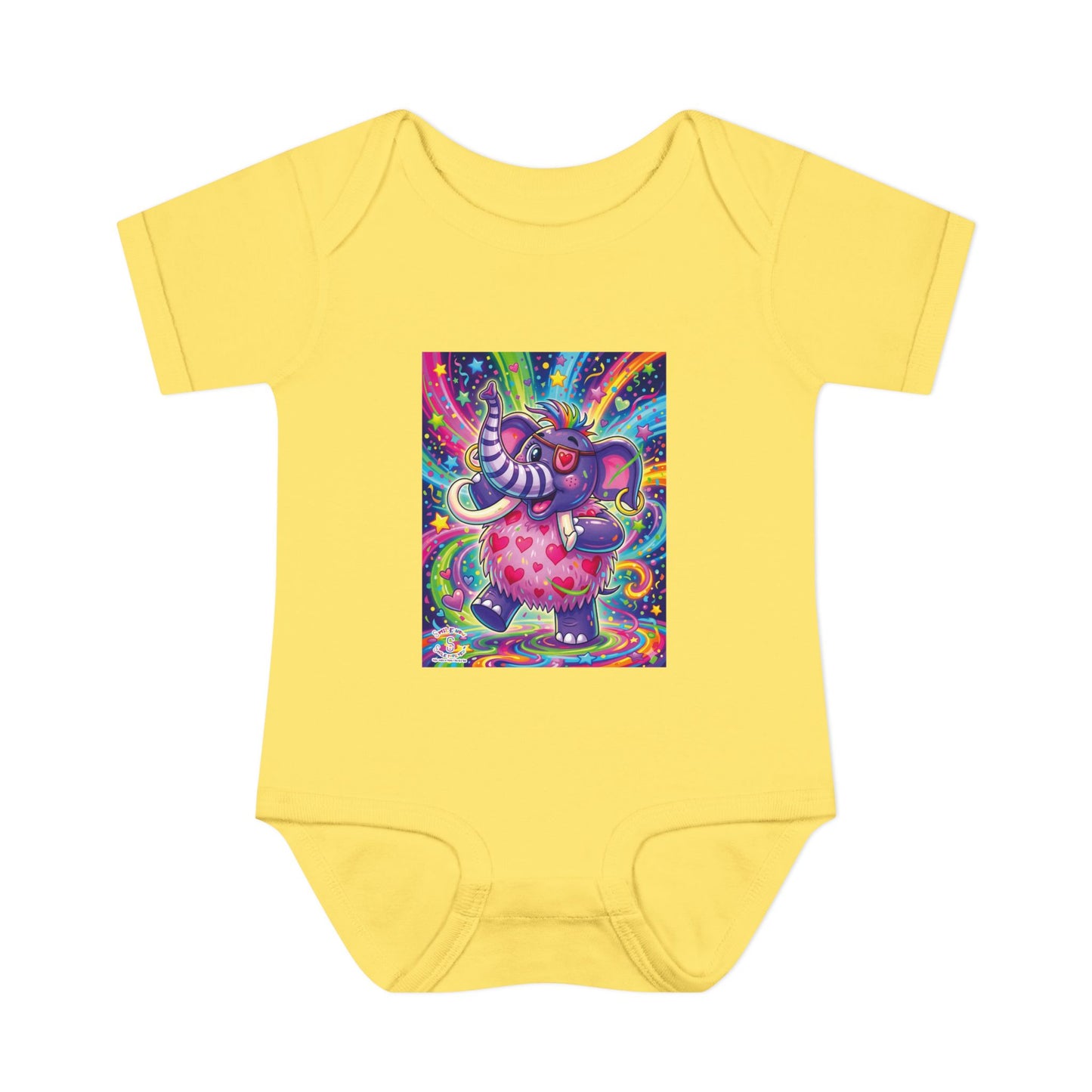 Piklez™ Infant Baby Rib Bodysuit – "Born to Celebrate!" Graphic | Smile Universe Collection