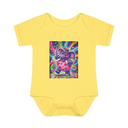 Piklez™ Infant Baby Rib Bodysuit – "Born to Celebrate!" Graphic | Smile Universe Collection