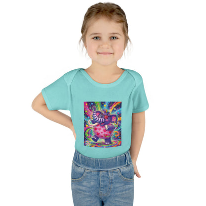 Piklez™ Infant Baby Rib Bodysuit – "Born to Celebrate!" Graphic | Smile Universe Collection