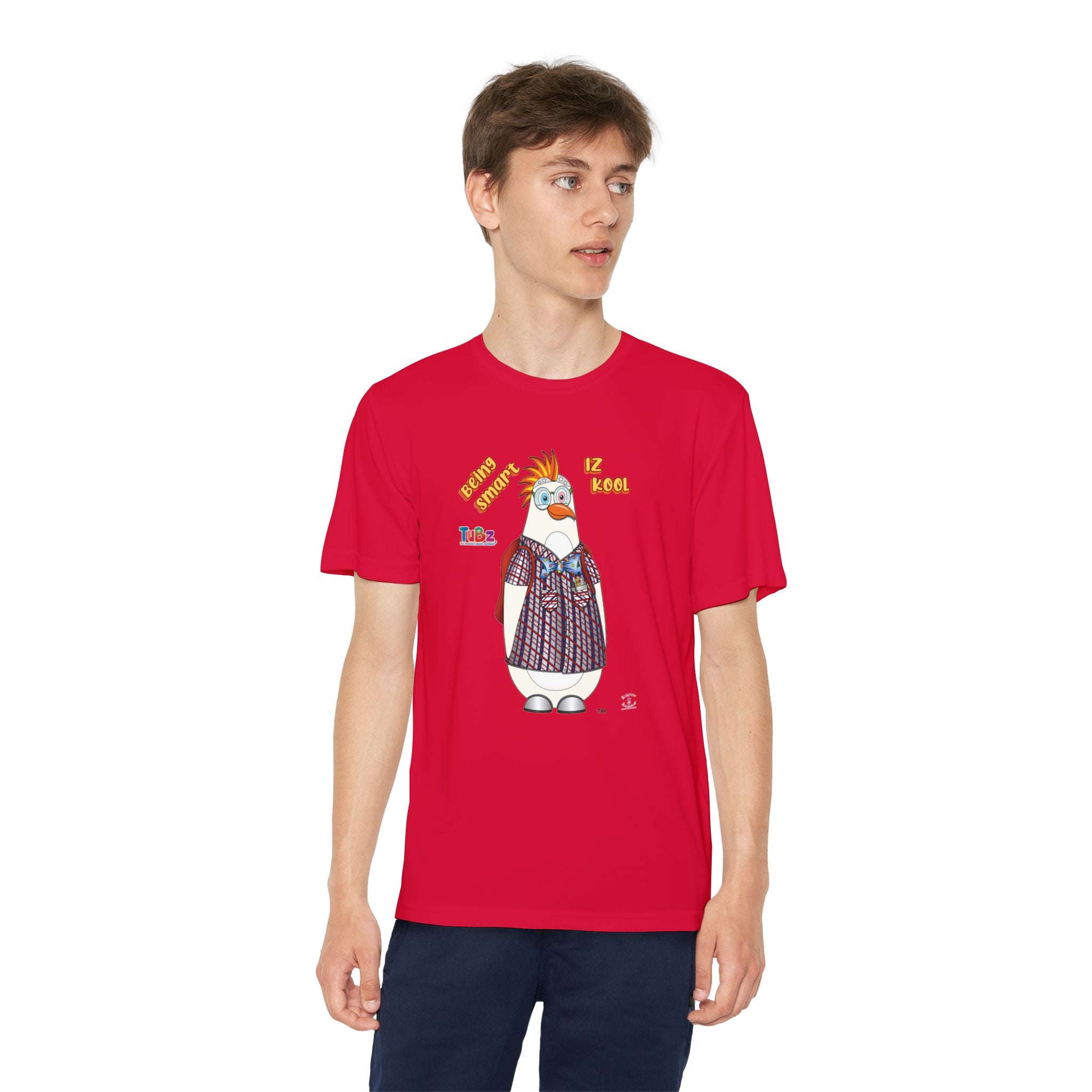 TuBz™ "Being Smart Iz Kool" Youth Competitor T- Shirt - Character Dress-Up Graphic Tee