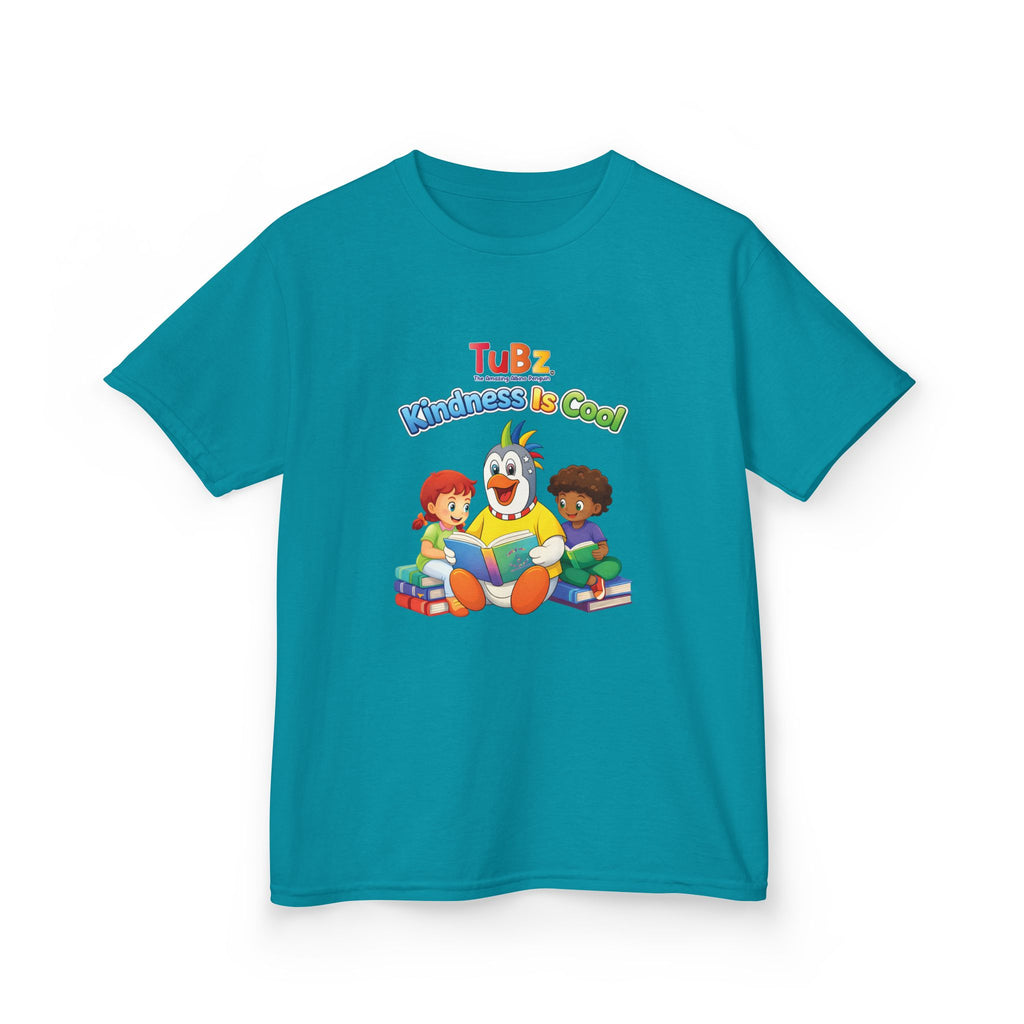 TuBz™ "Kindness Is Cool" Kids T-Shirt - Positive Message Graphic Tee | Smile Universe TuBz4Kidz