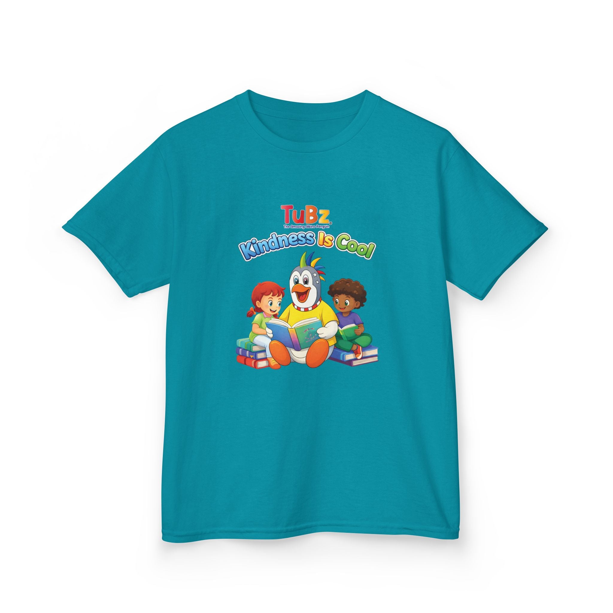 TuBz™ "Kindness Is Cool" Kids T-Shirt - Positive Message Graphic Tee | Smile Universe TuBz4Kidz