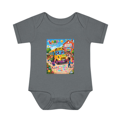 Lani™ Infant Baby Rib Bodysuit – "Let's Sing Happiness Together!" Graphic