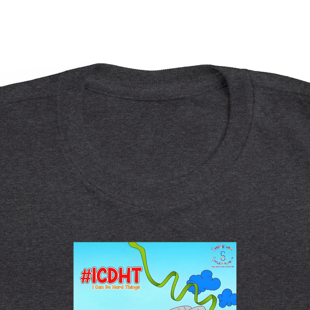 TuBz™ "I Can Do Hard Things" Toddler T-Shirt | Toddler's Fine Jersey Tee  - Positive Kids Graphic Tee