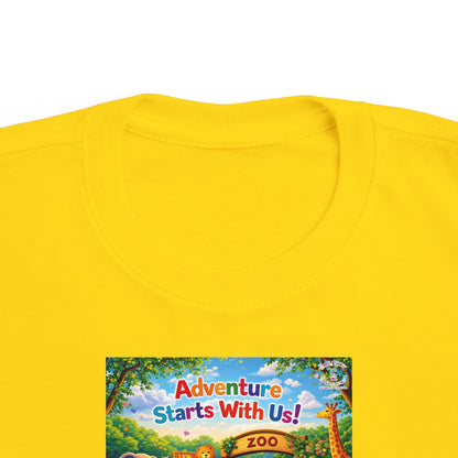 Lani™ Toddler's Fine Jersey Tee – "Adventure Starts With Us!" Graphic